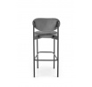 Barová židle H108, Šedá/černá