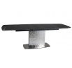 Jídelní stůl MONCLER CERAMIC, Sahara Noir černý mat/Nerezavějící ocel