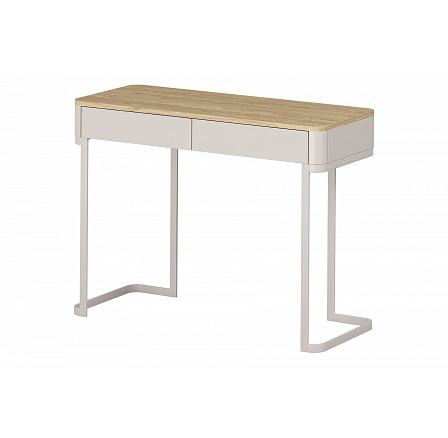 ELIVO KONZOLA 110 2SZ - kašmír / olejovaný dub / rám kašmír ELIVO KONZOLA 110 2SZ - kašmír / olejovaný dub / rám kašmír