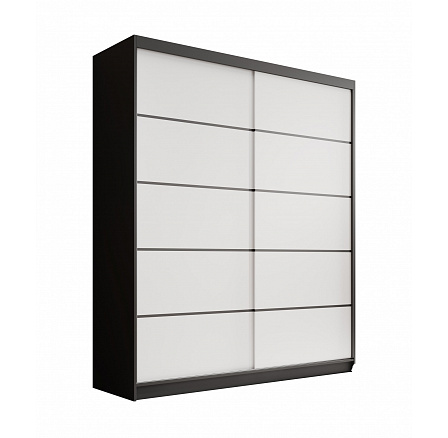 Šatní skříň Hannah 180 Černá+Bílá Šatní skříň Hannah 180 Černá+Bílá