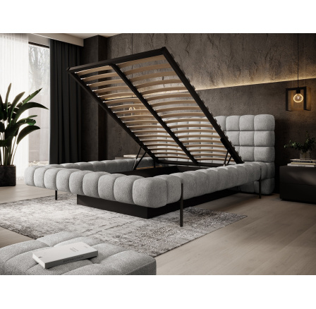 Postel Magentta + kovový rám / plynový zvedák / úložný box na lůžkoviny 180x200 Touch 03 1