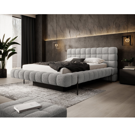 Postel Magentta + kovový rám / plynový zvedák / úložný box na lůžkoviny 140x200 Royal 04 1