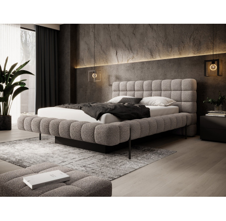 Postel Magentta + kovový rám / plynový píst / úložný box na lůžkoviny 140x200 Royal 20 1
