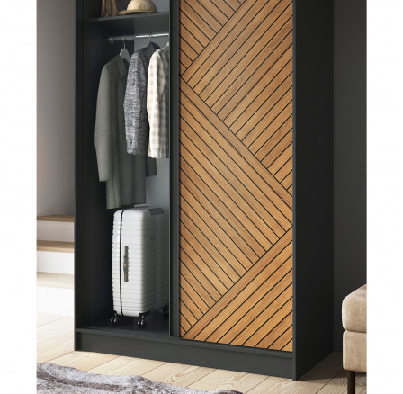 Marrphy II Dub Karamel, Černý Mat 220x60