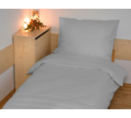 Povlečení francouzské bavlna UNI 200x200,70x90 světle šedé