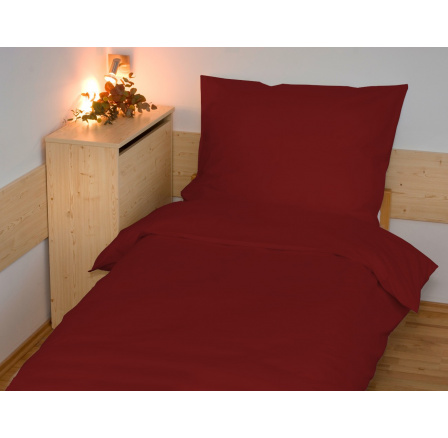 Povlečení francouzské bavlna UNI 220x200,70x90 vínové