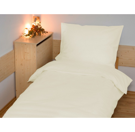 Povlečení francouzské bavlna UNI 220x220,70x90 smetanové Povlečení francouzské bavlna UNI 220x220,70x90 smetanové