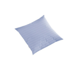 Povlak saténový proužek  40x40cm modrý zipový uzávěr