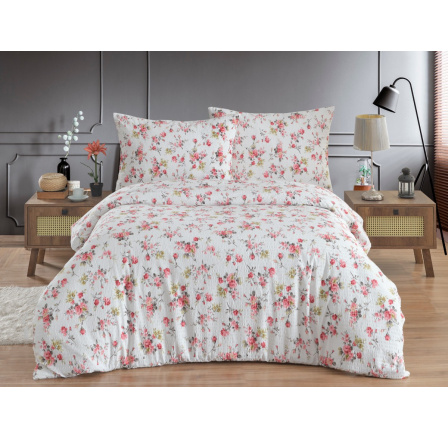 Prodloužené povlečení krep 140x220, 70x90cm Rosario red Prodloužené povlečení krep 140x220, 70x90cm Rosario red