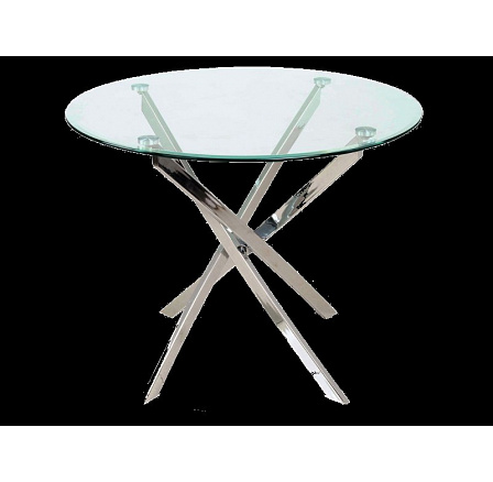 Jídelní stůl AGIS, transparent/chrom