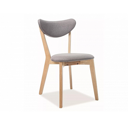 Jídelní židle BRANDO, dub/šedá 130