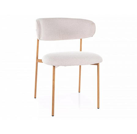 Jídelní židle  ELTON D BREGO, Světle Béžová 22/Dub