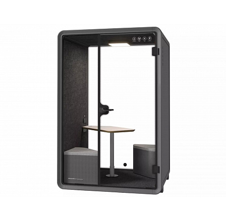 Kabina Medium Booth Černý-Šedý ST