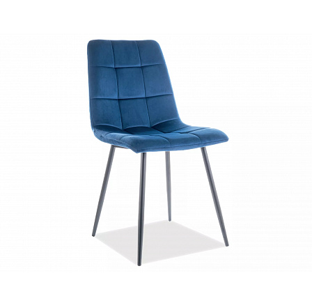 Jídelní židle MILA Velvet, modrý Bluvel 86