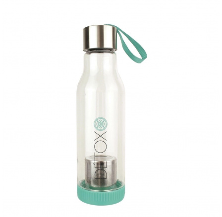 Láhev s čajovým infuzérem 500ml tyrkysová