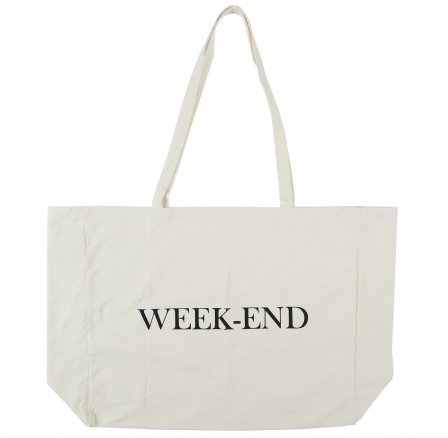 Bílá shopper taška Week-end