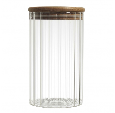 Žebrovaná sklenice na skladování 700 ml