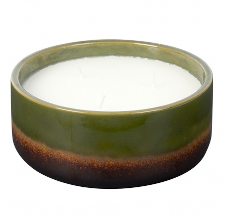 Svíčka Glaze XL v keramice zelená