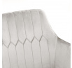Židle ETIENNE velur světle šedá 56x61x86 cm ALL 847337