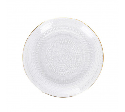 Talíř DAJANA tečkované sklo se zlatým okrajem 15 cm SS23 848754