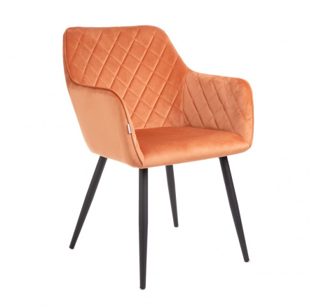 Židle SHELTON cihlový velur 56x60x84cm 860534