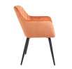 Židle SHELTON cihlový velur 56x60x84cm 860534