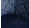 Židle SHELTON námořnická modrá velur 56x60x84cm 860558