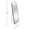 Zrcadlo ELORA stojící černé Š = 50 cm V = 140 cm 872049