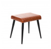 Lavice BRIZO v čalounění z buvolí kůže hnědá 45x37x45 cm 863467
