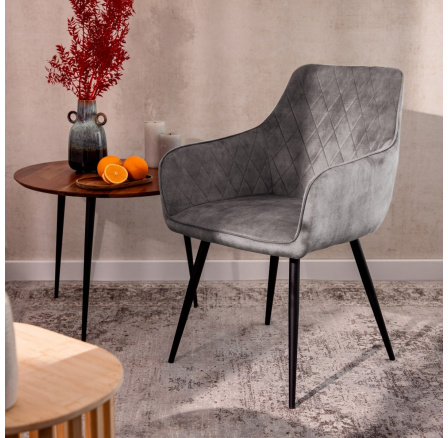 Židle SATORI šedá 58x62x79cm 897646
