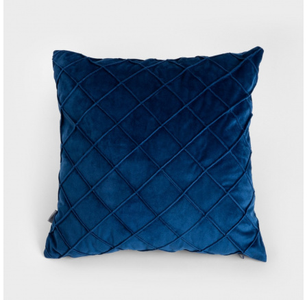 Povlak na polštář COMERI námořnická modrá s diamantovým vzorem 45x45 cm 704888