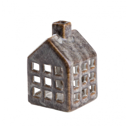 Keramický domeček na svíčku ESMALTE 6.5x6.5x10 cm 707377