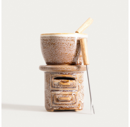 Sada na fondue KROS s ohřívačem 15x12 cm 751363