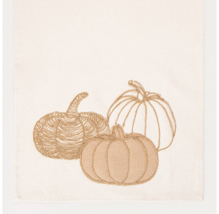 Běhoun PUMPKIN s výšivkou dýně 40x160cm 749193