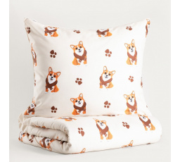 CORGI Corgi psí mikrovláknové povlečení 160x200 + 2*70x80 cm 756030