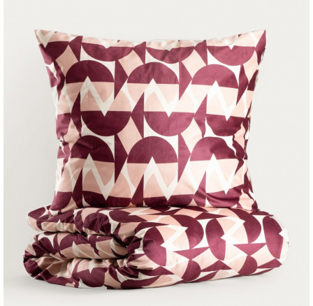 CHERRY CHIC sametový povlak na přikrývku s vzorem 160x200 + 2*70x80 cm 756092