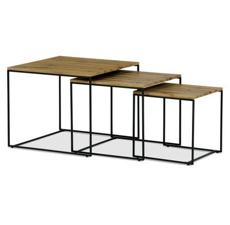 Konferenční stolek 60x60cm, mdf, divoký dub, AF-3008 OAK