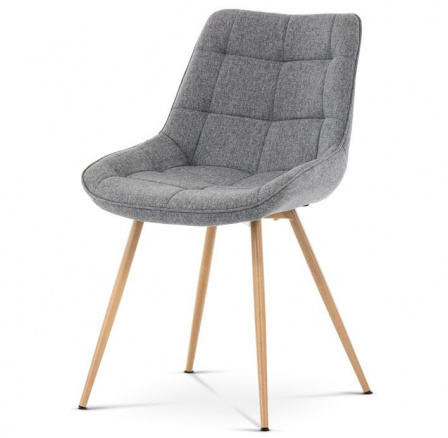 Jídelní židle, šedá, látka, CT-394 GREY2