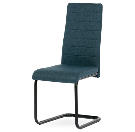 Jídelní židle, modrá, látka, DCL-401 BLUE2