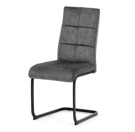 Jídelní židle, šedá, samet vintage, DCL-D1275 GREY4