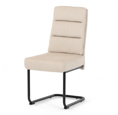 Jídelní židle, béžová, látka, DCL-P3107 CRM2