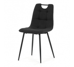 Jídelní židle, černá, látka, DCL-V2017 BK2