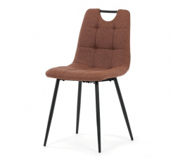 Jídelní židle, hnědá, látka, DCL-V2017 BR2