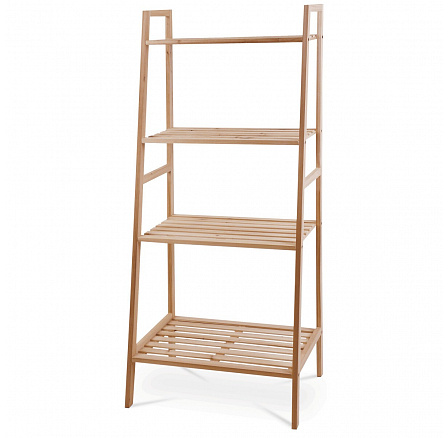 Regál, dřevo, přírodní, DR-N133 NAT