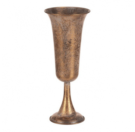 Číše kovová - na postavení, nižší, barva zlatá Číše kovová - na postavení, nižší, barva zlatá