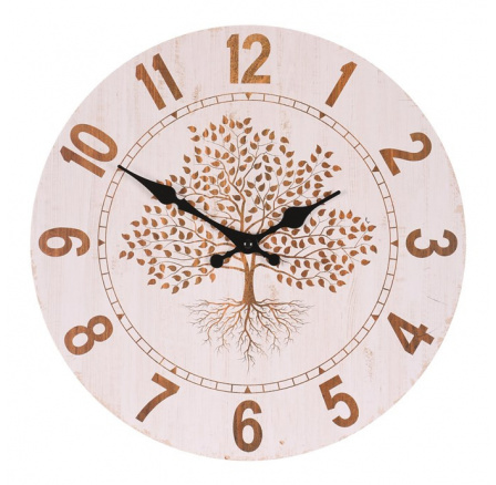 Hodiny nástěnné - strom života, MDF, 34 cm