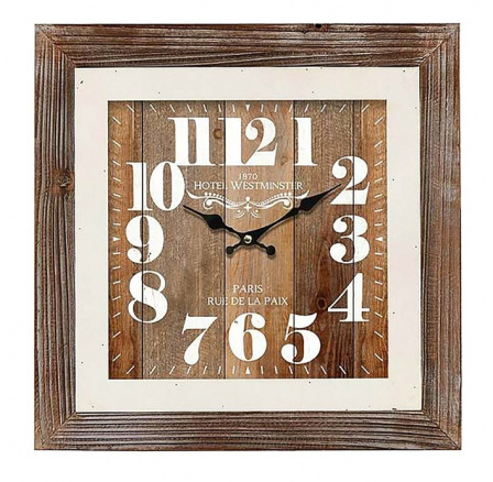 Hodiny nástěnné dřevěné, 40 cm