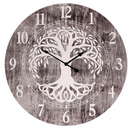 Hodiny nástěnné - pr. 58 cm, MDF, strom života