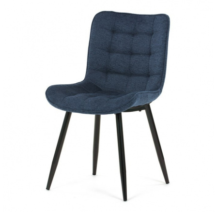 Jídelní židle, modrá, látka, HC-462 BLUE2