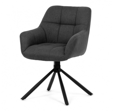Jídelní židle, šedá, látka, HC-532 GREY2